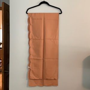 Table runner-approx 30”x70” - 55% poly, 45…